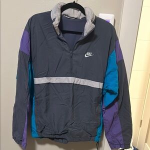 Nike Men's Gray and Purple Jacket
